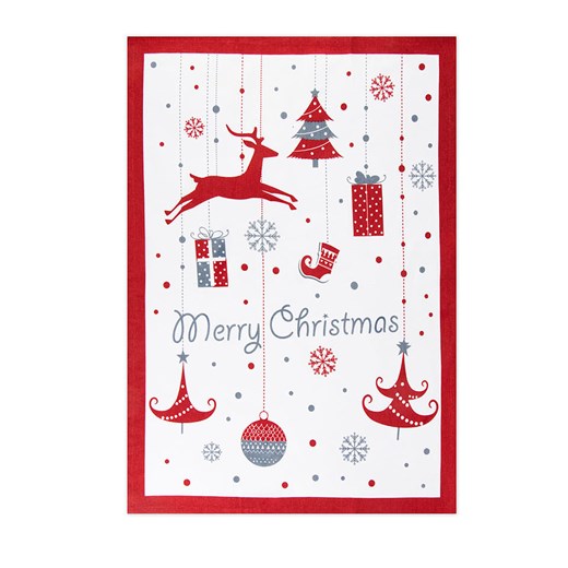 Trendy Kitchen by EXCÉLSA Ściereczka w kolorze czerwono-białym do naczyń - 70 x 50 cm ze sklepu Limango Polska w kategorii Ścierki kuchenne - zdjęcie 187652315