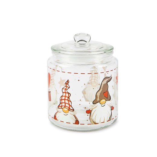 Trendy Kitchen by EXCÉLSA Słoik &quot;Gnomo&quot; w kolorze czerwonym - 1 l ze sklepu Limango Polska w kategorii Pojemniki kuchenne - zdjęcie 187652517