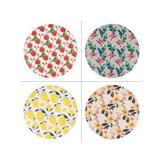 TABLE PASSION Talerze obiadowe (4 szt.) &quot;Paradise&quot; ze wzorem - Ø 25 cm ze sklepu Limango Polska w kategorii Naczynia - zdjęcie 187652588