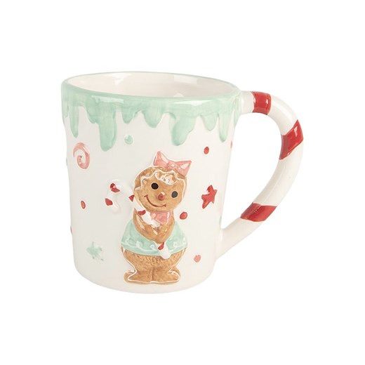 Clayre &amp; Eef Kubek jumbo ze wzorem - 400 ml ze sklepu Limango Polska w kategorii Dzbanki i zaparzacze - zdjęcie 187652605