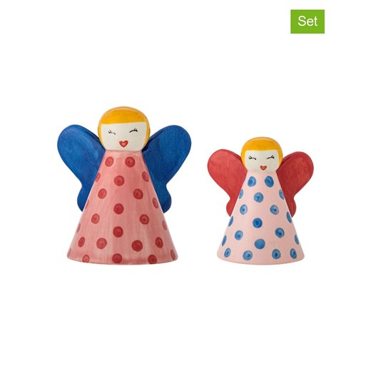Bloomingville Figurki dekoracyjne (2 szt.) &quot;Caramella&quot; w kolorze jasnoróżowo-niebieskim ze sklepu Limango Polska w kategorii Dekoracje - zdjęcie 187652709