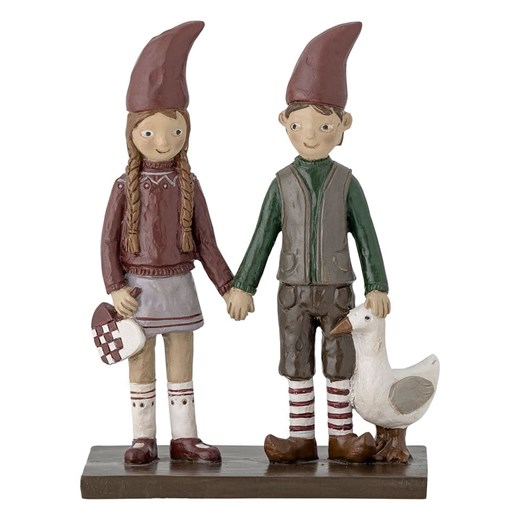 Bloomingville Figurka dekoracyjna w kolorze czerwono-zielonym - 9,5 x 12,5 x 6 cm ze sklepu Limango Polska w kategorii Dekoracje - zdjęcie 187652778