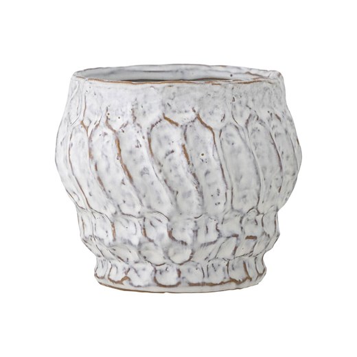 Bloomingville Doniczka &quot;Cami&quot; w kolorze białym - wys. 11,5 x Ø 13,5 cm ze sklepu Limango Polska w kategorii Doniczki i osłonki - zdjęcie 187652809