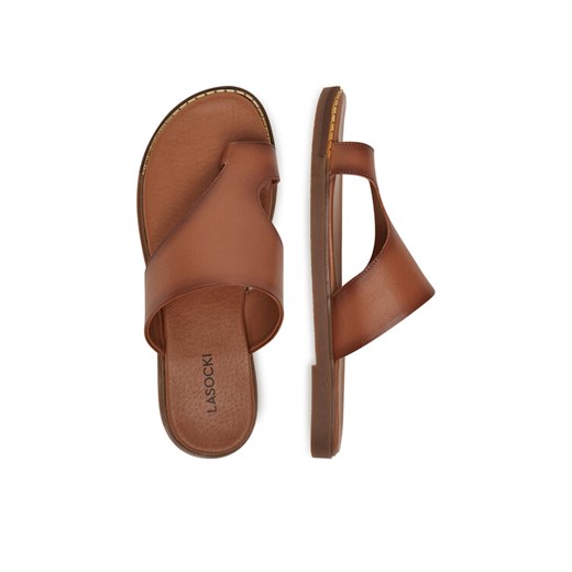 Lasocki Japonki LALITA WI23-LALITA-10 Brązowy ze sklepu MODIVO w kategorii Klapki damskie - zdjęcie 187653045