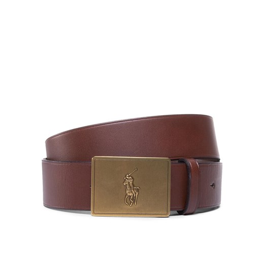 Polo Ralph Lauren Pasek Męski 36Mm Pp Plaque Belt 405691693002 Brązowy ze sklepu MODIVO w kategorii Paski męskie - zdjęcie 187653187