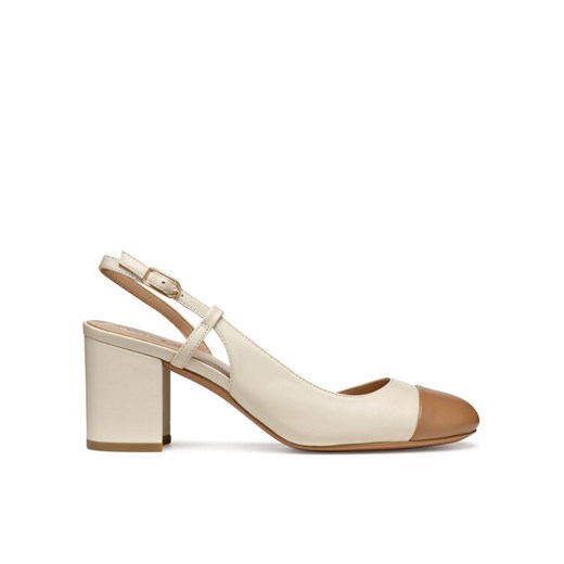 Geox Czółenka D Virnilisa 65 D55YYA 0TUBC C1056 Beżowy ze sklepu MODIVO w kategorii Sandały damskie - zdjęcie 187653317