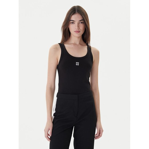 Hugo Top Datamia 50514489 Czarny Slim Fit ze sklepu MODIVO w kategorii Bluzki damskie - zdjęcie 187653405