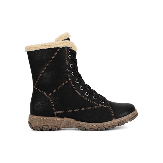 Rieker Trzewiki Z0102-00 Czarny ze sklepu MODIVO w kategorii Botki - zdjęcie 187653609