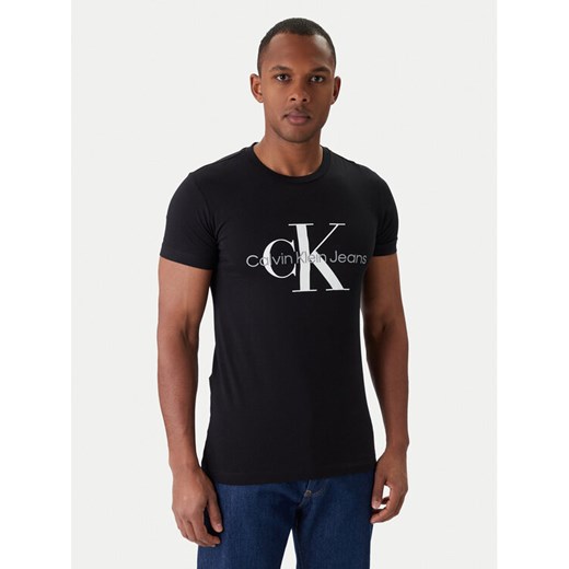 Calvin Klein Jeans T-Shirt J30J320935 Czarny Slim Fit ze sklepu MODIVO w kategorii T-shirty męskie - zdjęcie 187653749