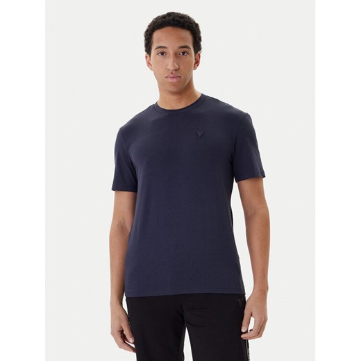 Guess T-Shirt Z2YI12 JR06K Granatowy Regular Fit ze sklepu MODIVO w kategorii T-shirty męskie - zdjęcie 187653789