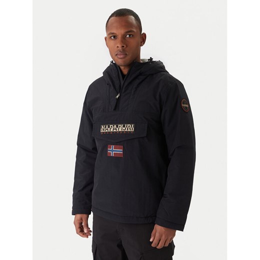 Napapijri Kurtka anorak Rainforest Winter 3 NP0A4GMC Czarny Regular Fit ze sklepu MODIVO w kategorii Kurtki męskie - zdjęcie 187653895