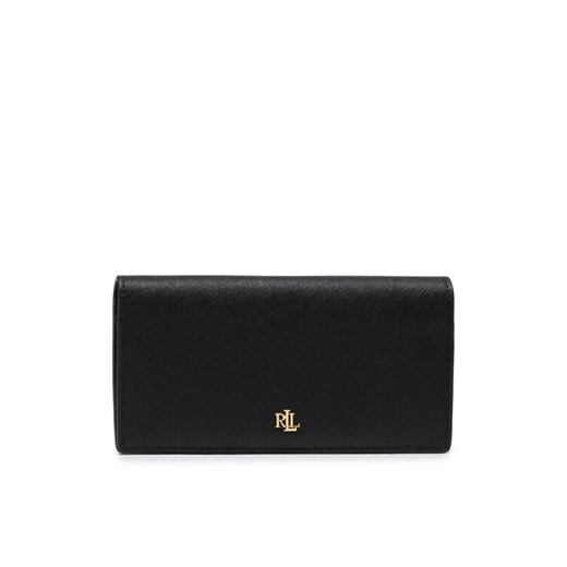 LAUREN RALPH LAUREN Portfel Slim Wallet Wlt Med 432802917009 Czarny ze sklepu MODIVO w kategorii Portfele damskie - zdjęcie 187653905