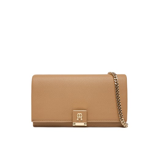 Tommy Hilfiger Torebka Th Her Flap W/Chain AW0AW17403 Beżowy ze sklepu MODIVO w kategorii Kopertówki - zdjęcie 187653976