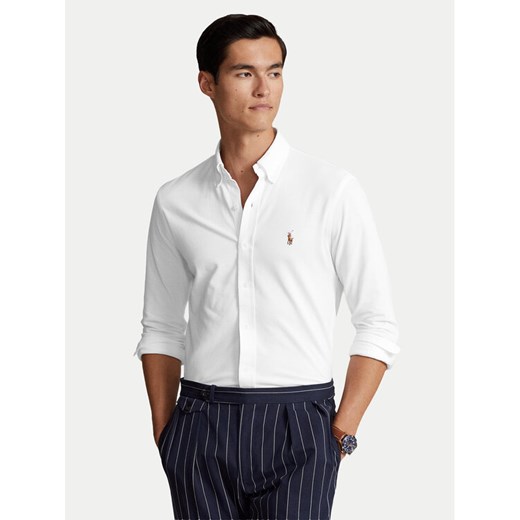 Polo Ralph Lauren Koszula 710932545002 Biały Custom Fit ze sklepu MODIVO w kategorii Koszule męskie - zdjęcie 187654028