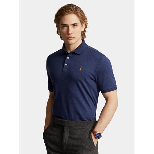 Polo Ralph Lauren Polo 710704319033 Granatowy Custom Slim Fit ze sklepu MODIVO w kategorii T-shirty męskie - zdjęcie 187654035