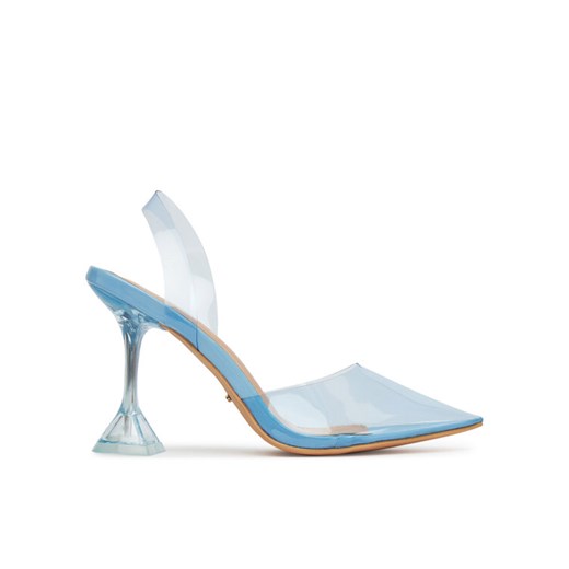 DeeZee Szpilki ZALHT-02 BLUE PU Niebieski ze sklepu MODIVO w kategorii Sandały damskie - zdjęcie 187654039