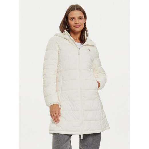 Guess Kurtka zimowa New Aleta V4YL05 WF3X0 Écru Regular Fit ze sklepu MODIVO w kategorii Kurtki damskie - zdjęcie 187654078