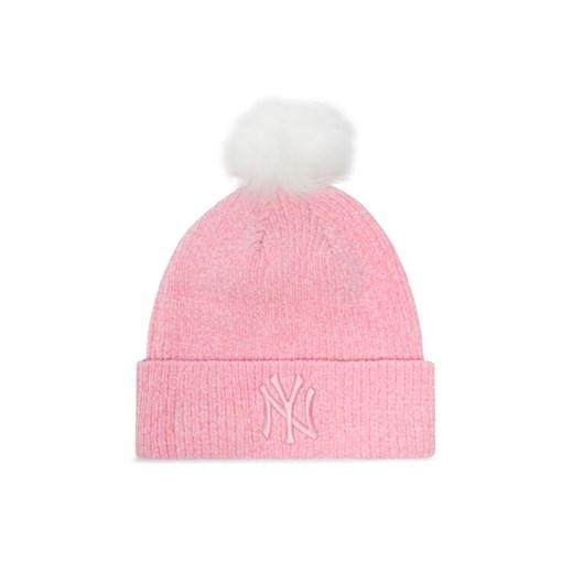 New Era Czapka New York Yankees Chenille Beanie 60284837 Różowy ze sklepu MODIVO w kategorii Czapki zimowe damskie - zdjęcie 187654095