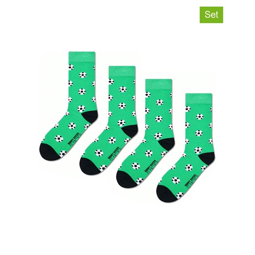 Happy Socks Skarpety (2 pary) w kolorze zielonym Happy Socks 41-46 okazja Limango Polska