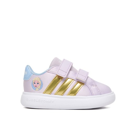 Sneakersy adidas Disney Frozen Grand Court 3.0 JQ4356 Fioletowy ze sklepu eobuwie.pl w kategorii Buty sportowe dziecięce - zdjęcie 187661066