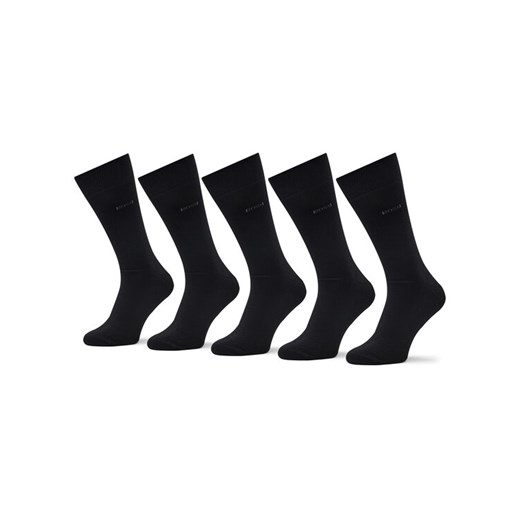 BOSS Skarpety długie 5P Rs Uni Color Cc 50478221 Czarny ze sklepu MODIVO w kategorii Skarpetki damskie - zdjęcie 187662936