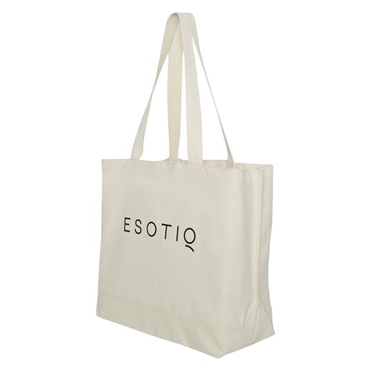 Esotiq bawełniana torba damska Canvas 44266-01X, Kolor kremowy, Esotiq ze sklepu Primodo w kategorii Torby materiałowe - zdjęcie 187663258