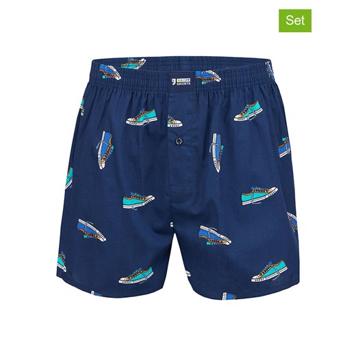 Happy Shorts Bokserki (3 pary) w kolorze granatowym ze sklepu Limango Polska w kategorii Majtki męskie - zdjęcie 187663307