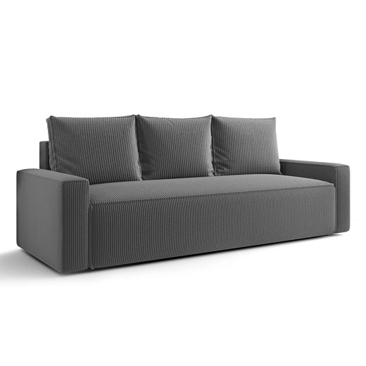Szara sofa rozkładana z funkcją spania T5-E13 ze sklepu Edinos.pl w kategorii Sofy i kanapy - zdjęcie 187663598