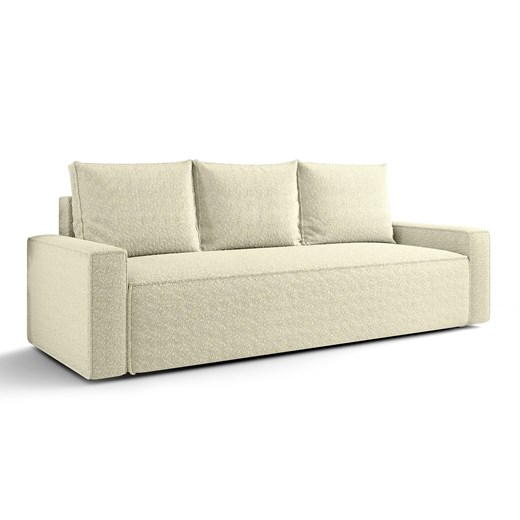 Kremowa rozkładana sofa z funkcją spania T1-T41 ze sklepu Edinos.pl w kategorii Sofy i kanapy - zdjęcie 187663626