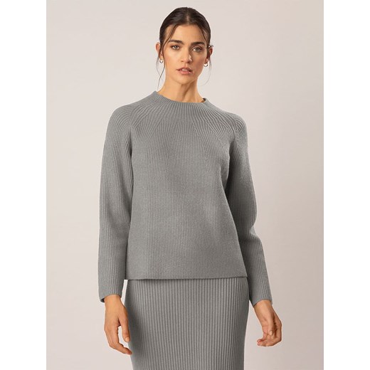 APART Sweter w kolorze szarym 40/42 Limango Polska okazyjna cena