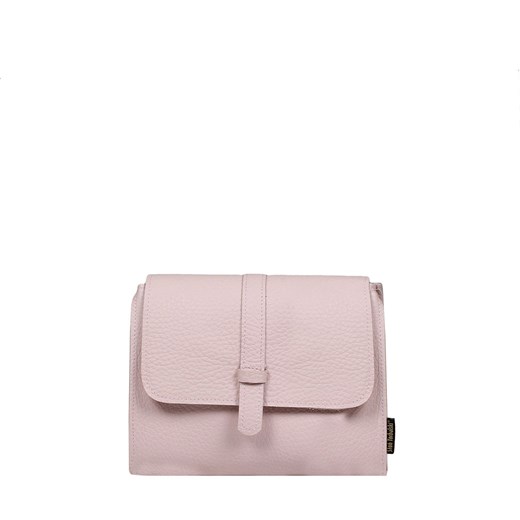 różowa torebka damska skórzana Nawojka na ramię ze sklepu Słoń Torbalski w kategorii Listonoszki - zdjęcie 187665478