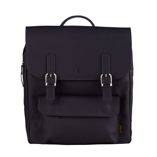 czarny plecak skórzany Teofila ze sklepu Słoń Torbalski w kategorii Plecaki - zdjęcie 187665489