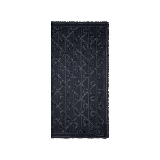 Calvin Klein Szalik damski Kobiety Modal czarny wzorzysty ze sklepu vangraaf w kategorii Szaliki i chusty damskie - zdjęcie 187665665
