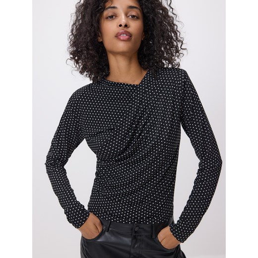 Reserved - Bluzka w kropki - czarny ze sklepu Reserved w kategorii Bluzki damskie - zdjęcie 187666135