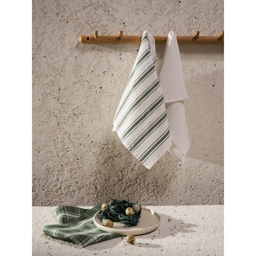 Sinsay - Ścierki kuchenne 3 pack - zielony Sinsay One Size Sinsay