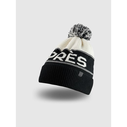 Męska czapka zimowa 4F 4FRAW25ACAPM0720 - czarna ze sklepu Sportstylestory.com w kategorii Czapki zimowe męskie - zdjęcie 187667697