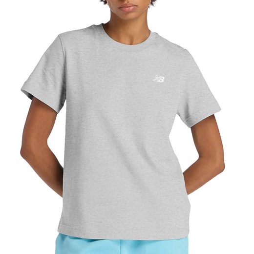 Koszulka damska New Balance WT41509AG - szara ze sklepu streetstyle24.pl w kategorii Bluzki damskie - zdjęcie 187667775