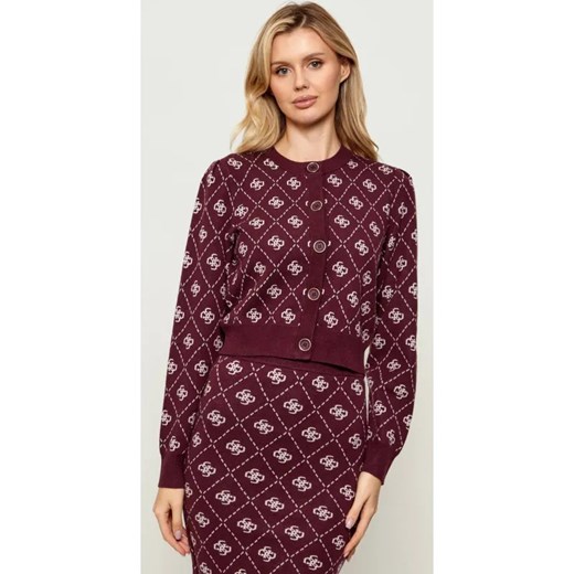 GUESS Kardigan SARAH | Regular Fit | z dodatkiem wełny ze sklepu Gomez Fashion Store w kategorii Swetry damskie - zdjęcie 187667907