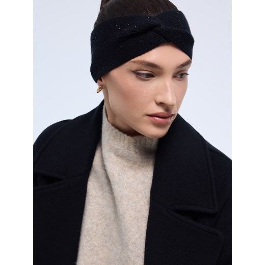 Mohito - Dzianinowa opaska z wiskozą - czarny ze sklepu Mohito w kategorii Opaski do włosów - zdjęcie 187669098