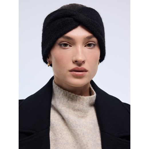 Mohito - Dzianinowa opaska z dodatkiem wełny - czarny ze sklepu Mohito w kategorii Opaski damskie - zdjęcie 187669109