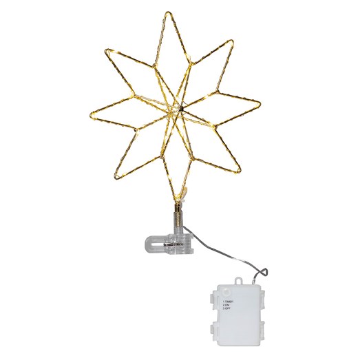 Best Season Gwiazda LED &quot;Topsy&quot; w kolorze złotym - 23 x 30 cm ze sklepu Limango Polska w kategorii Dekoracje bożonarodzeniowe - zdjęcie 187669827