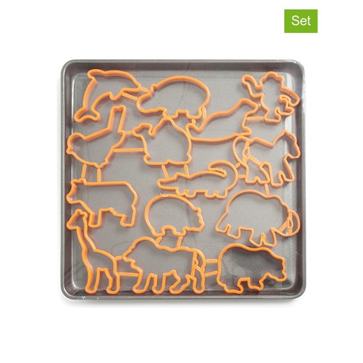 Trendy Kitchen by EXCÉLSA 15-częściowy zestaw w kolorze antracytowo-pomarańczowym ze sklepu Limango Polska w kategorii Akcesoria do pieczenia - zdjęcie 187669867