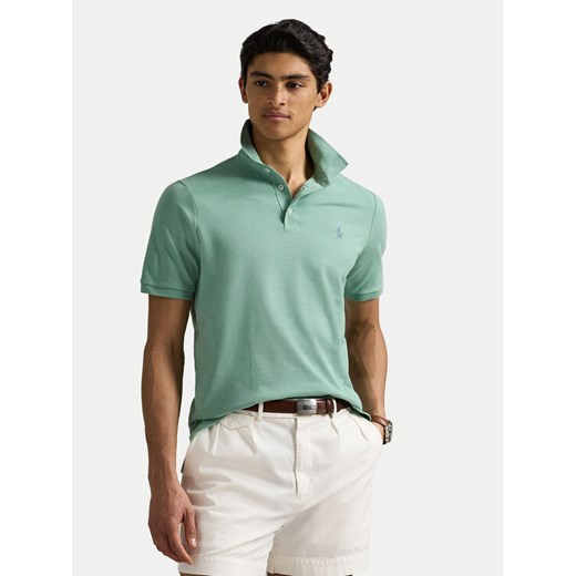 Polo Ralph Lauren Polo 710941439022 Zielony Custom Slim Fit ze sklepu MODIVO w kategorii T-shirty męskie - zdjęcie 187670228
