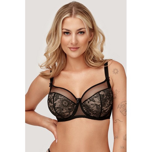 Biustonosz półusztywniany Azal Anita czarny ze sklepu kontri.pl w kategorii Biustonosze - zdjęcie 187670538