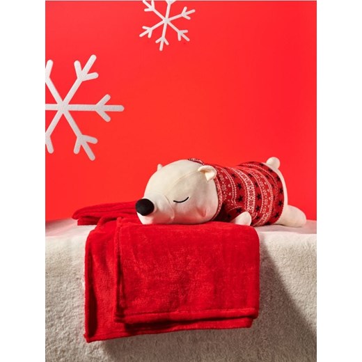 Sinsay - Pluszowy miś polarny z kocem ukrytym w kieszonce na zamek - wielobarwny ze sklepu Sinsay w kategorii Zabawki - zdjęcie 187671388