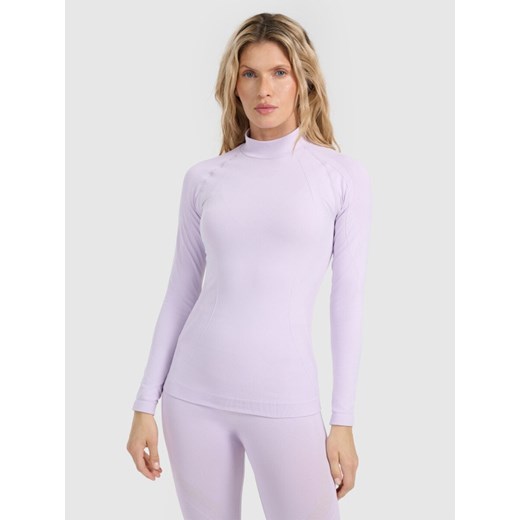Damska bielizna termoaktywna (góra) 4F 4FWAW25USEAF216 - fioletowa ze sklepu Sportstylestory.com w kategorii Bielizna termoaktywna damska - zdjęcie 187671779