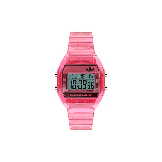 Zegarek adidas AO Street Digital Two Crystal AOST25540 Różowy ze sklepu eobuwie.pl w kategorii Zegarki - zdjęcie 187672747