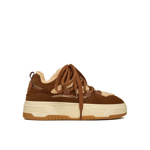Sneakersy Steve Madden Boomer-F SM11003865 Brązowy ze sklepu eobuwie.pl w kategorii Buty sportowe damskie - zdjęcie 187672759