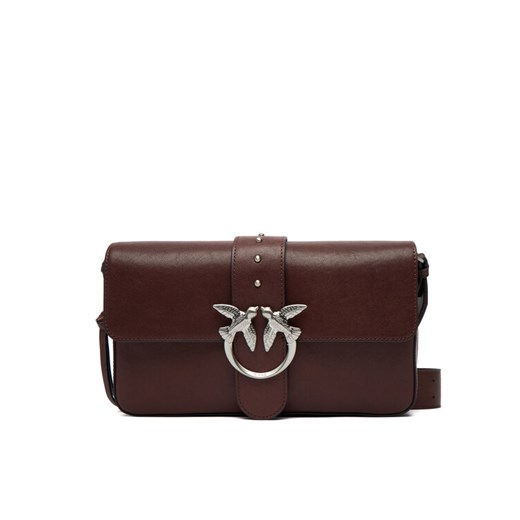 PINKO Torba Love One Slouchy Zip Classic AI 25-26 PLTT 105081 A2JG Brązowy ze sklepu MODIVO w kategorii Listonoszki - zdjęcie 187673307