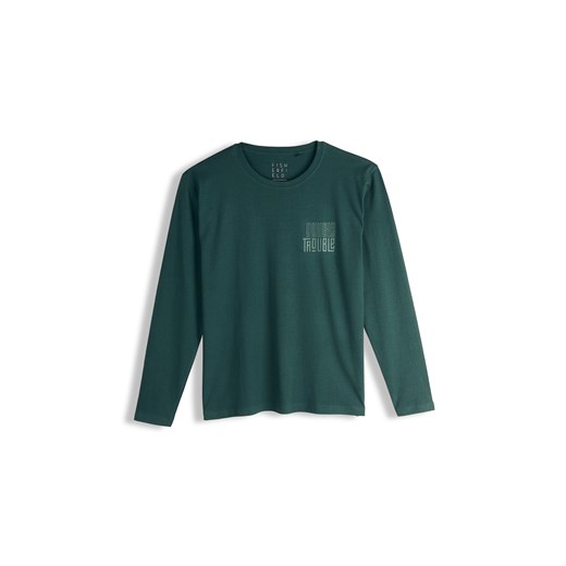 GATE Bawełniana koszulka z wypukłym napisem S ze sklepu gateshop w kategorii T-shirty męskie - zdjęcie 187673868